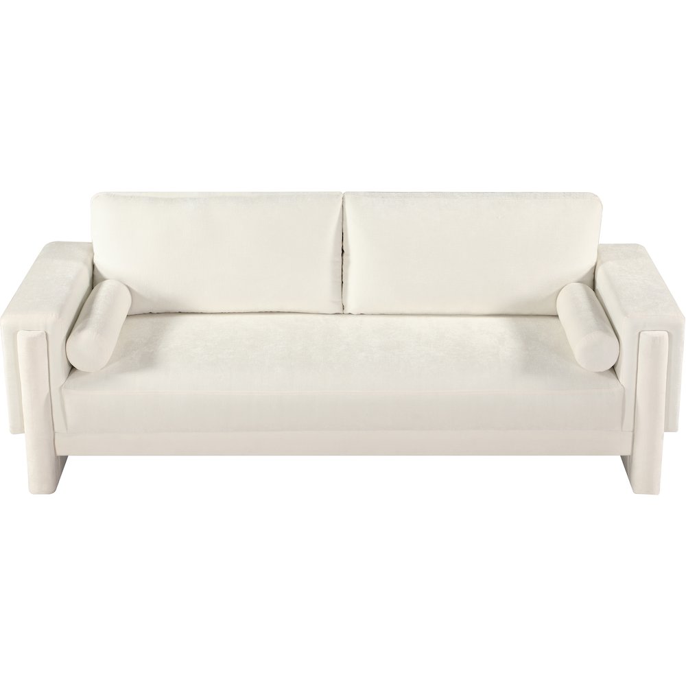 Madeline Cream Chenille Fabric Sofa