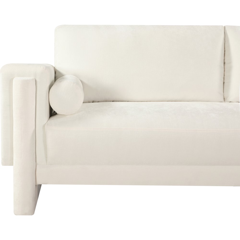 Madeline Cream Chenille Fabric Sofa