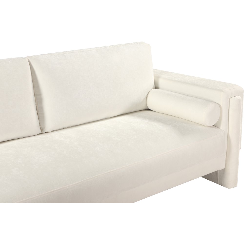Madeline Cream Chenille Fabric Sofa