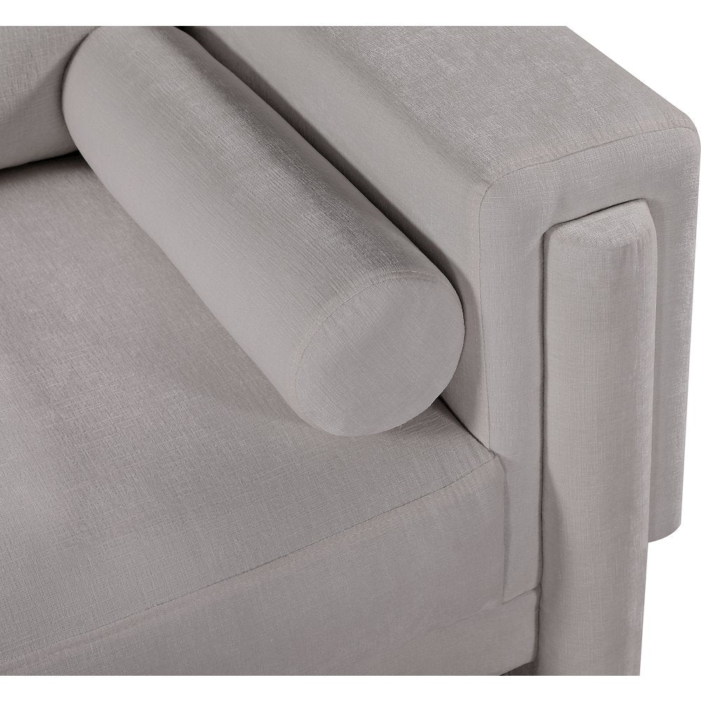 Madeline Grey Chenille Fabric Sofa
