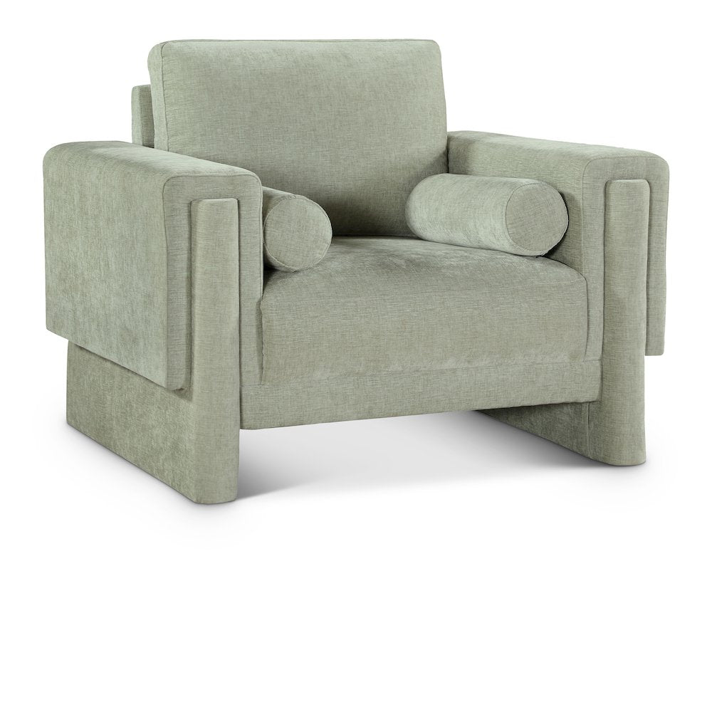 Madeline Mint Chenille Fabric Chair