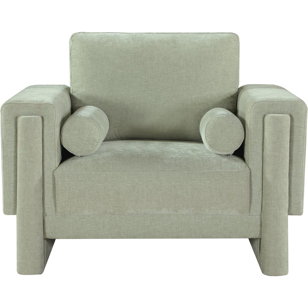 Madeline Mint Chenille Fabric Chair