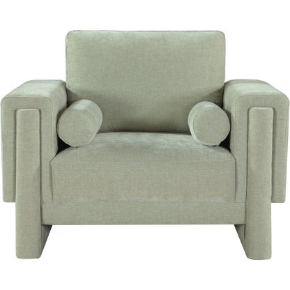 Madeline Mint Chenille Fabric Chair