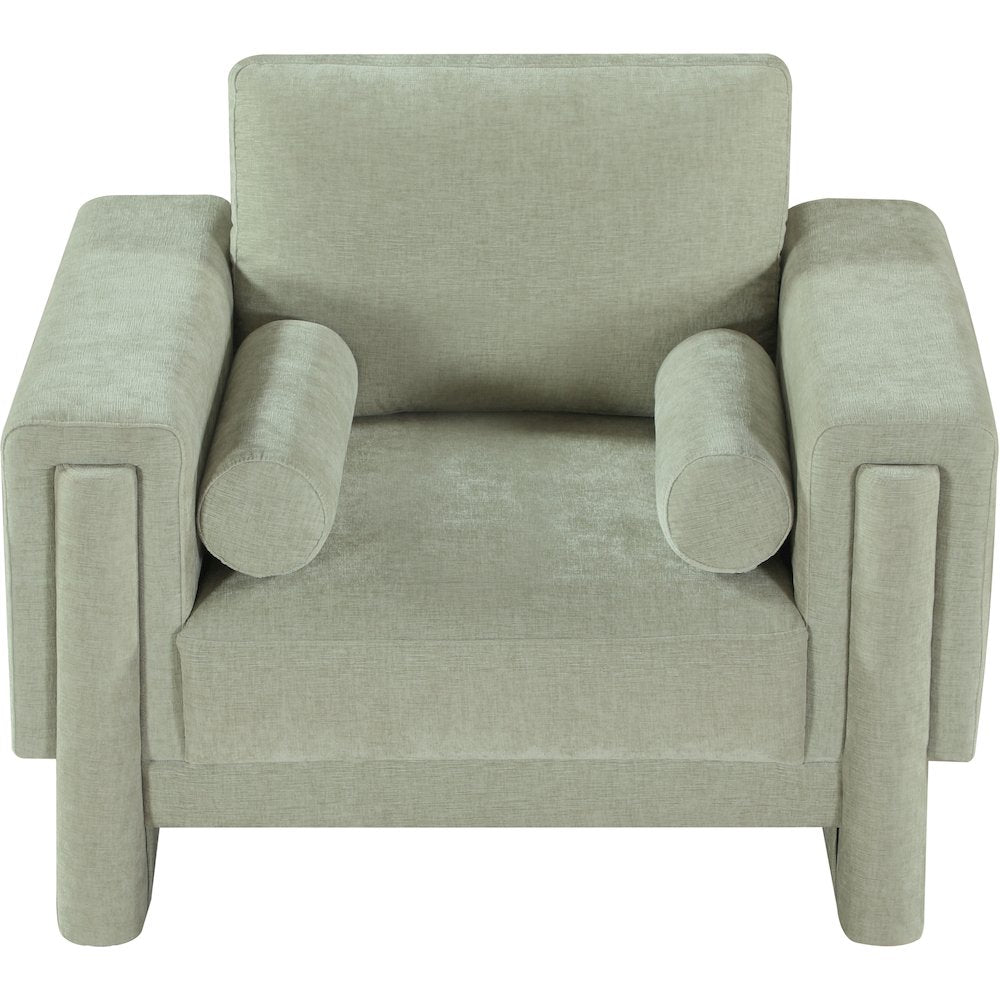 Madeline Mint Chenille Fabric Chair