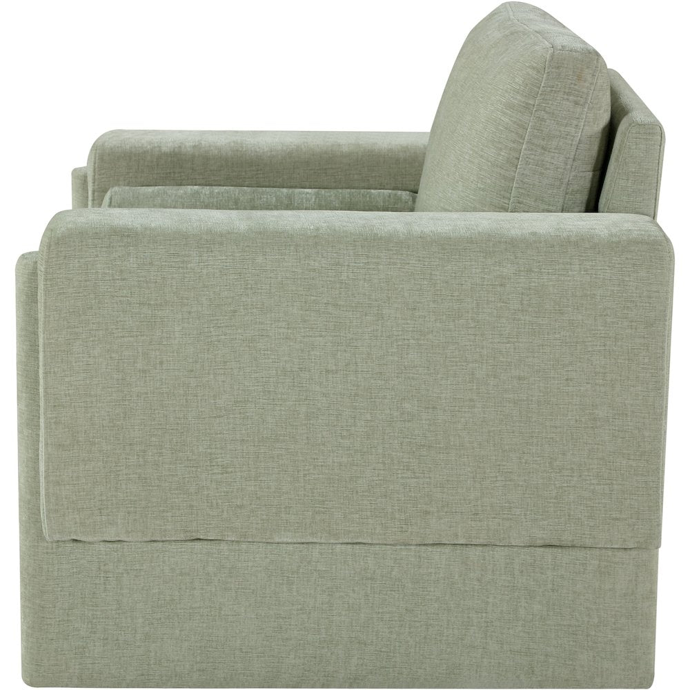 Madeline Mint Chenille Fabric Chair