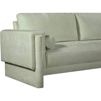 Madeline Mint Chenille Fabric Loveseat