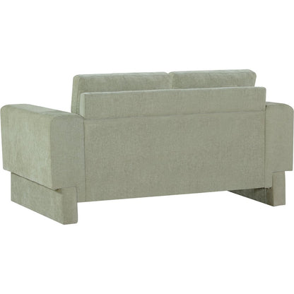 Madeline Mint Chenille Fabric Loveseat