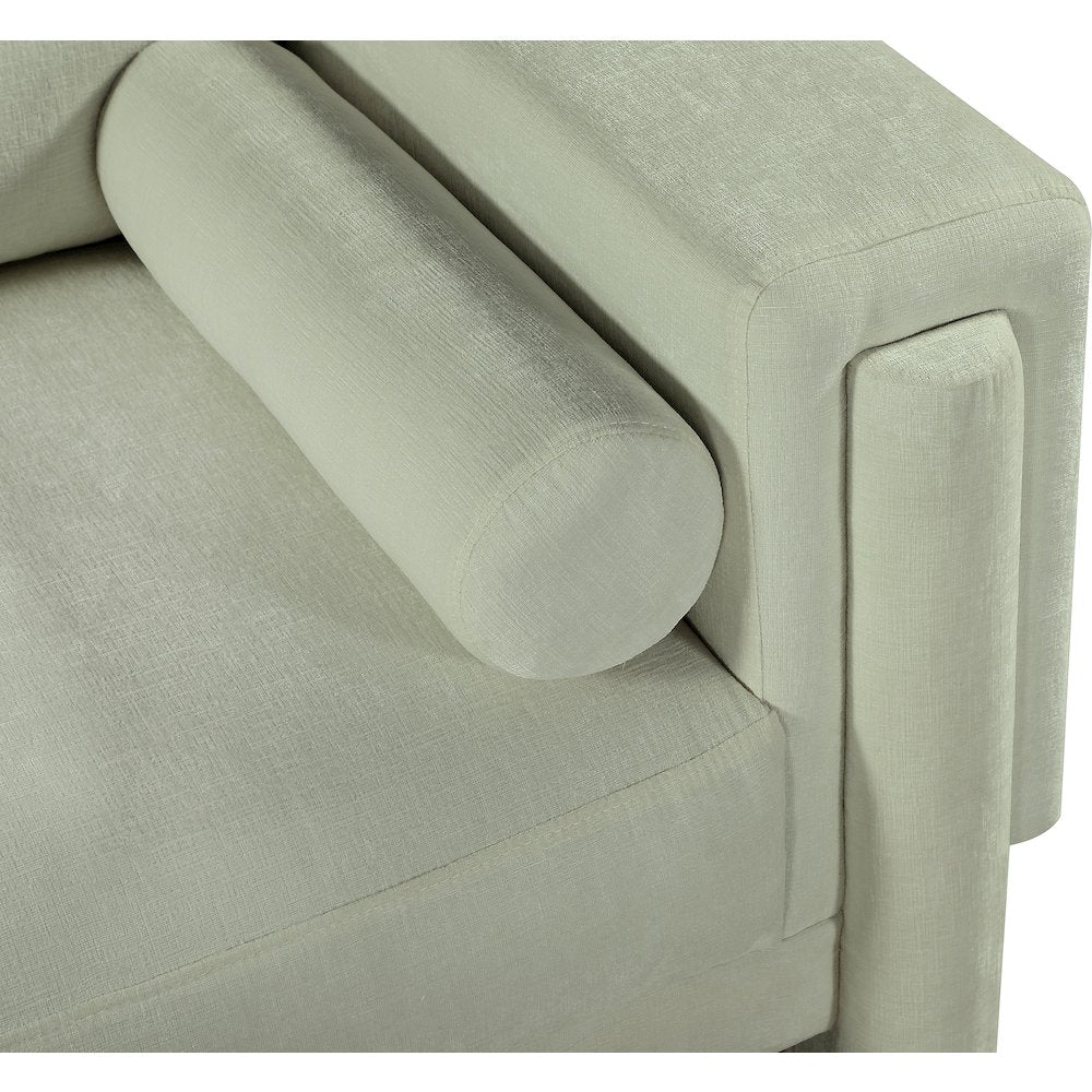 Madeline Mint Chenille Fabric Sofa
