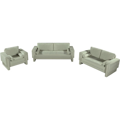 Madeline Mint Chenille Fabric Sofa