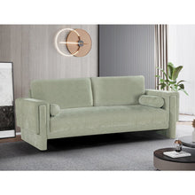 Madeline Mint Chenille Fabric Sofa