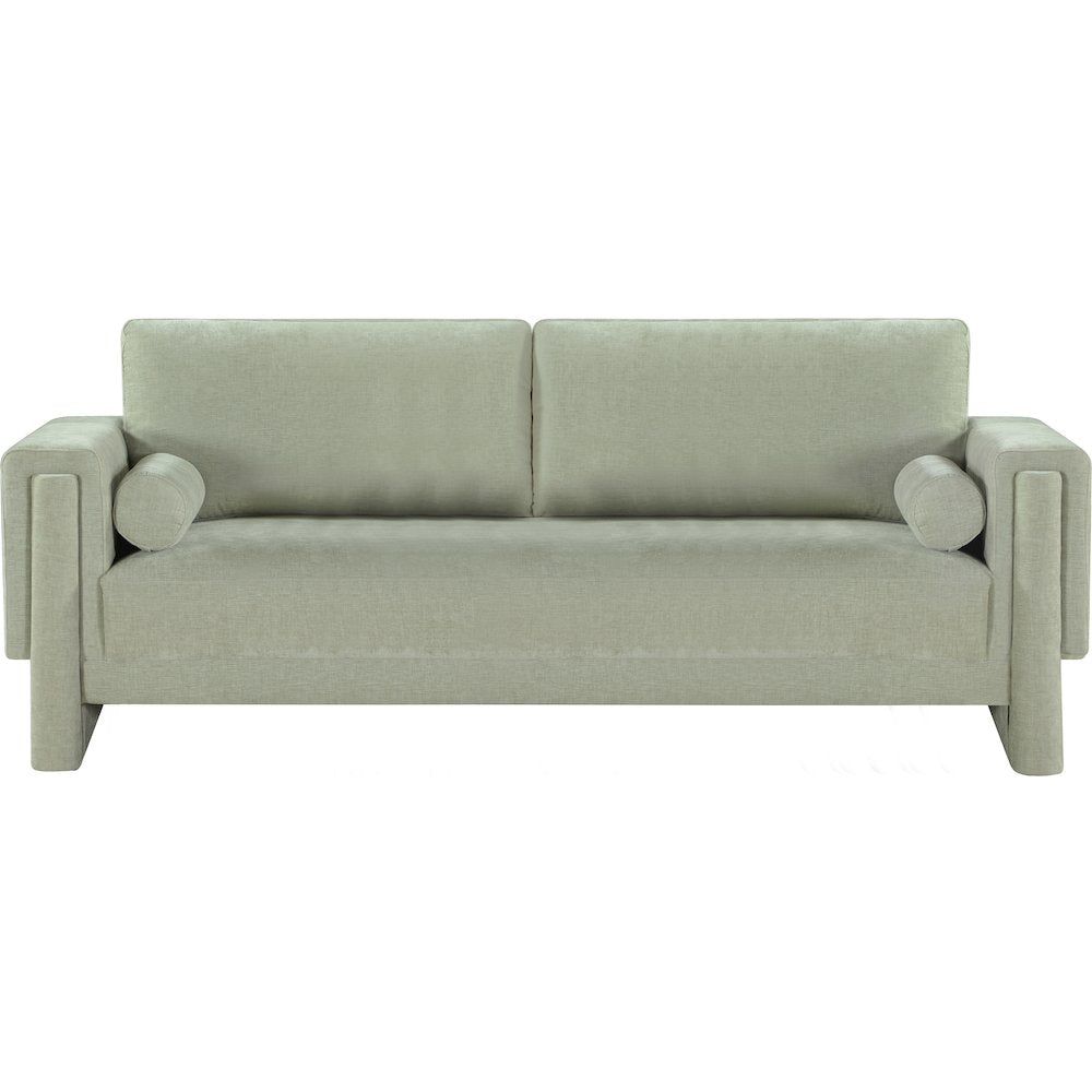 Madeline Mint Chenille Fabric Sofa