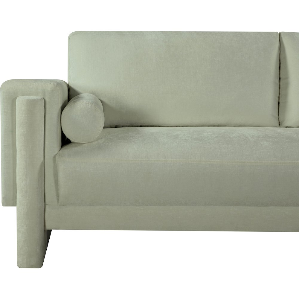 Madeline Mint Chenille Fabric Sofa
