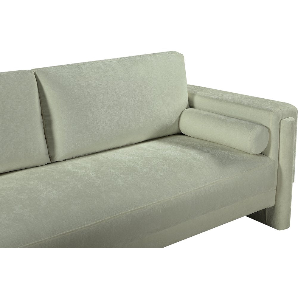 Madeline Mint Chenille Fabric Sofa