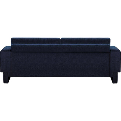 Madeline Navy Chenille Fabric Sofa