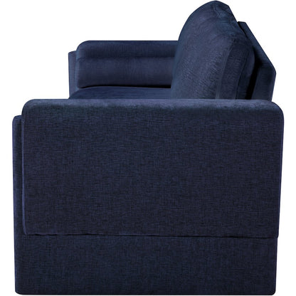 Madeline Navy Chenille Fabric Sofa