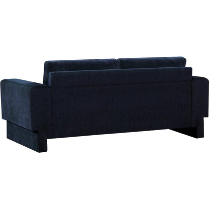 Madeline Navy Chenille Fabric Sofa