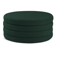 Aphia Green Boucle Fabric Ottoman/Coffee Table