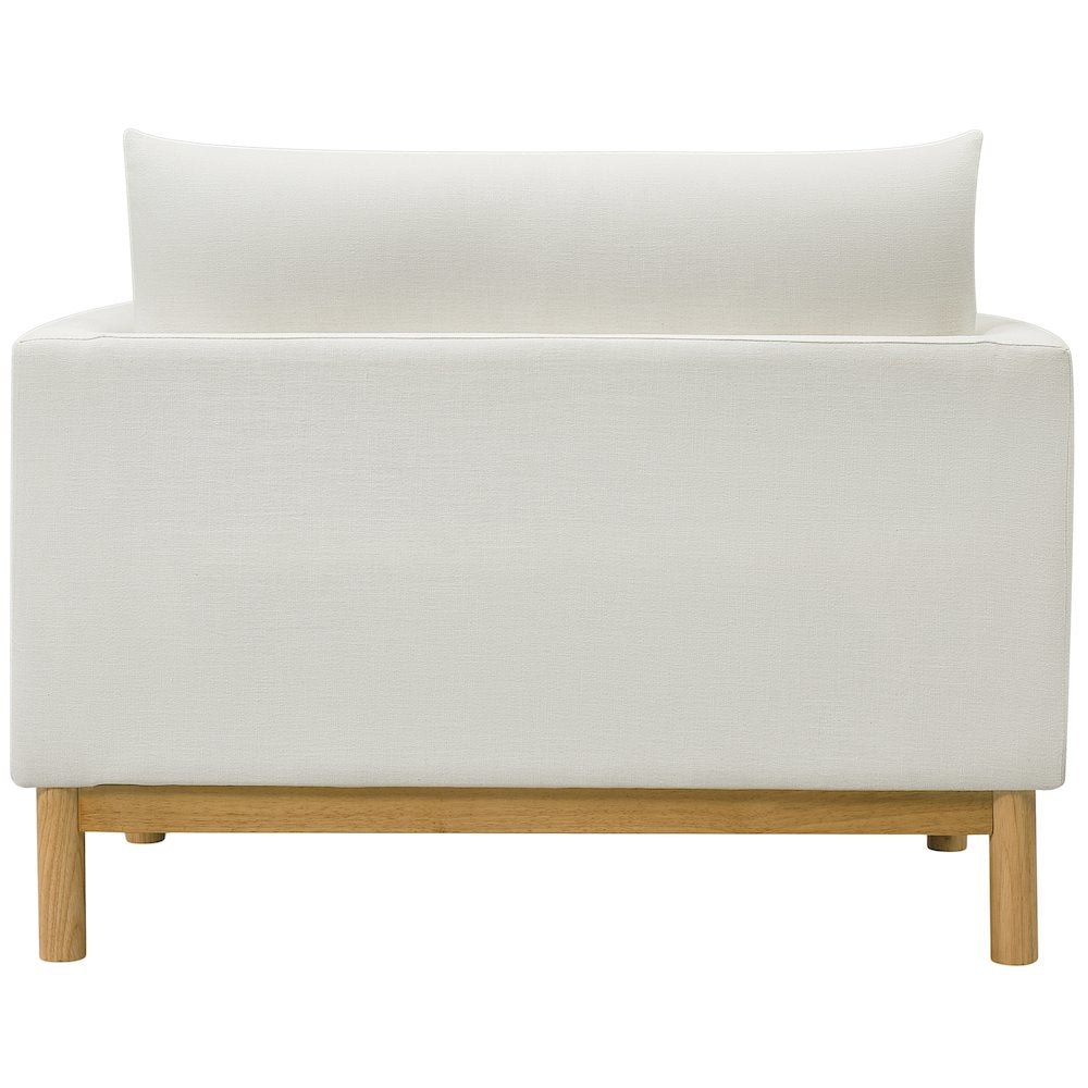 Langham Cream Linen Textured Fabric Chair