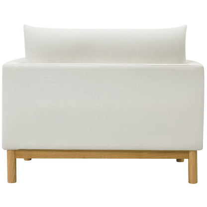 Langham Cream Linen Textured Fabric Chair