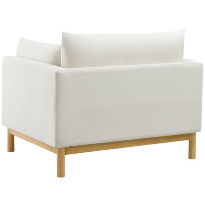 Langham Cream Linen Textured Fabric Chair