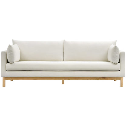 Langham Cream Linen Textured Fabric Sofa