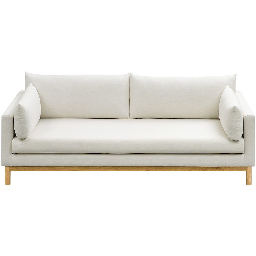 Langham Cream Linen Textured Fabric Sofa