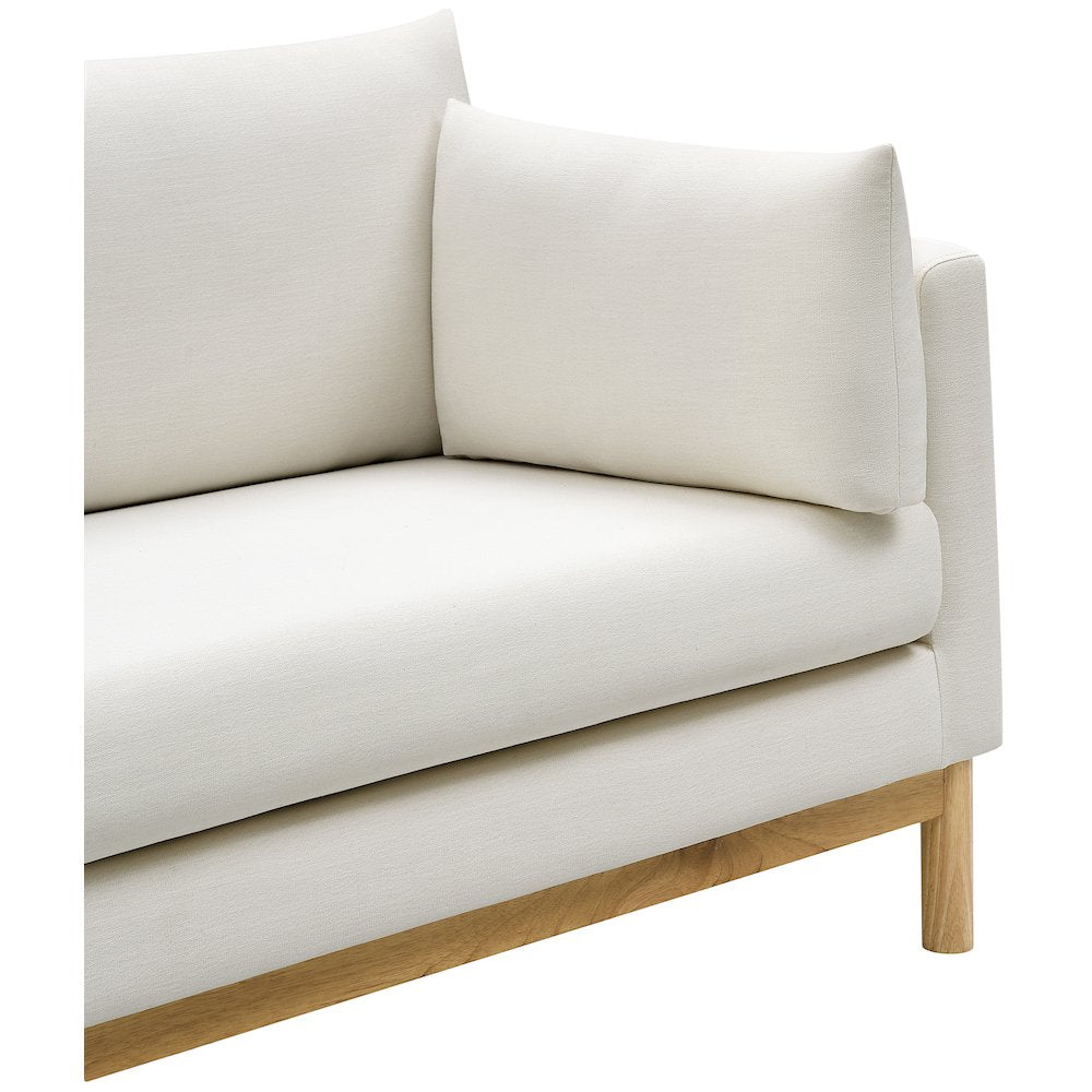 Langham Cream Linen Textured Fabric Sofa