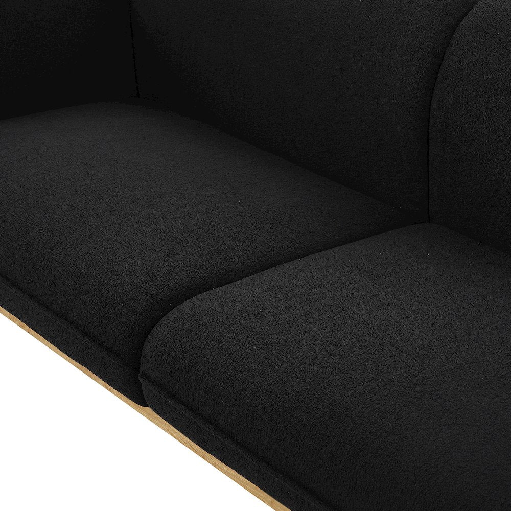 Nolita Black Boucle Fabric Chair