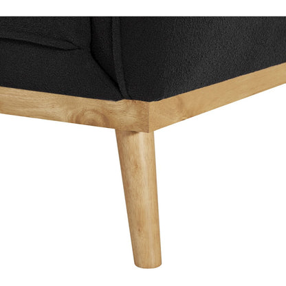 Nolita Black Boucle Fabric Chair