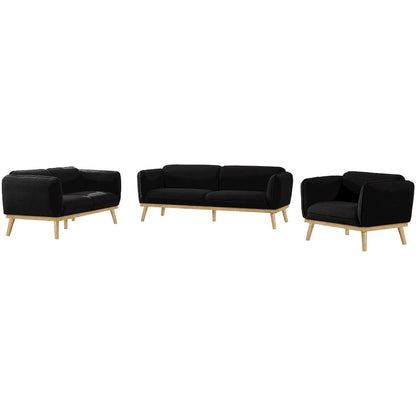 Nolita Black Boucle Fabric Chair