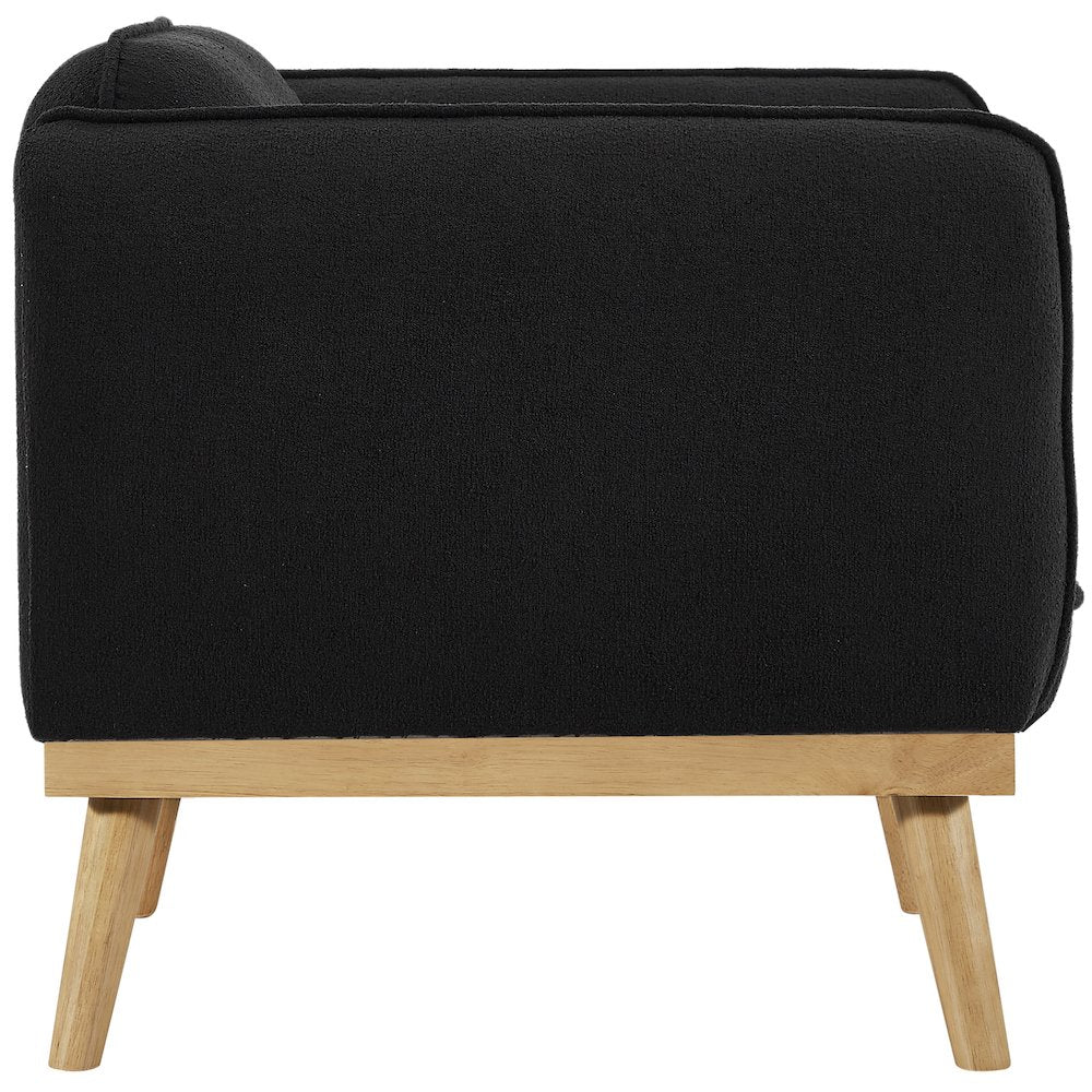 Nolita Black Boucle Fabric Chair