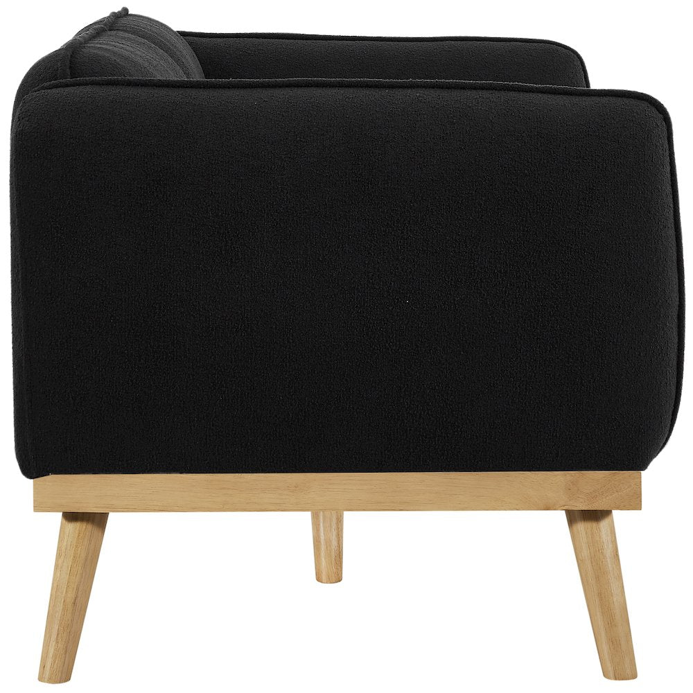 Nolita Black Boucle Fabric Sofa