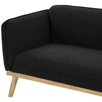 Nolita Black Boucle Fabric Sofa