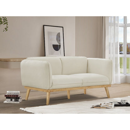 Nolita Cream Boucle Fabric Loveseat