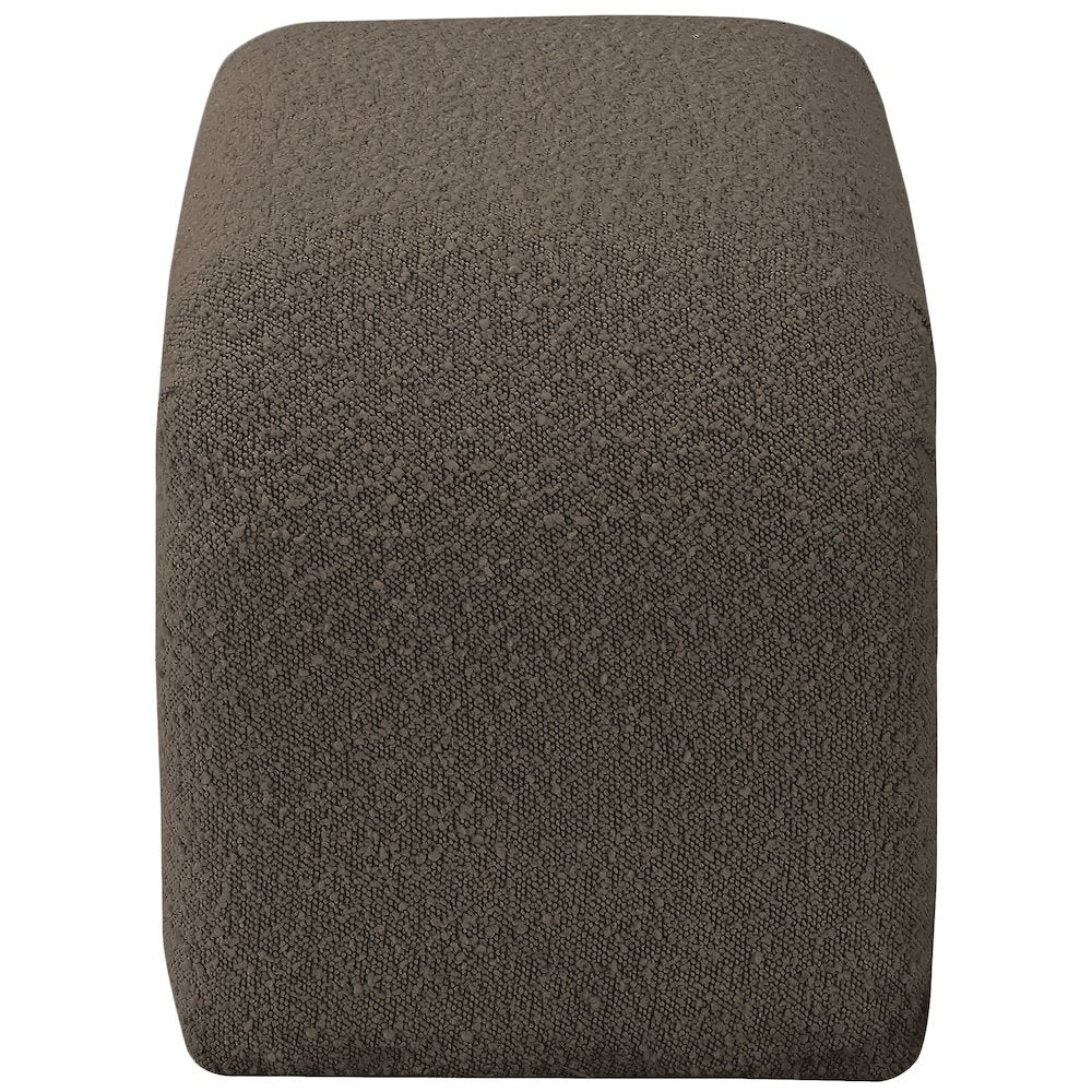 Niagara Brown Boucle Fabric Bench