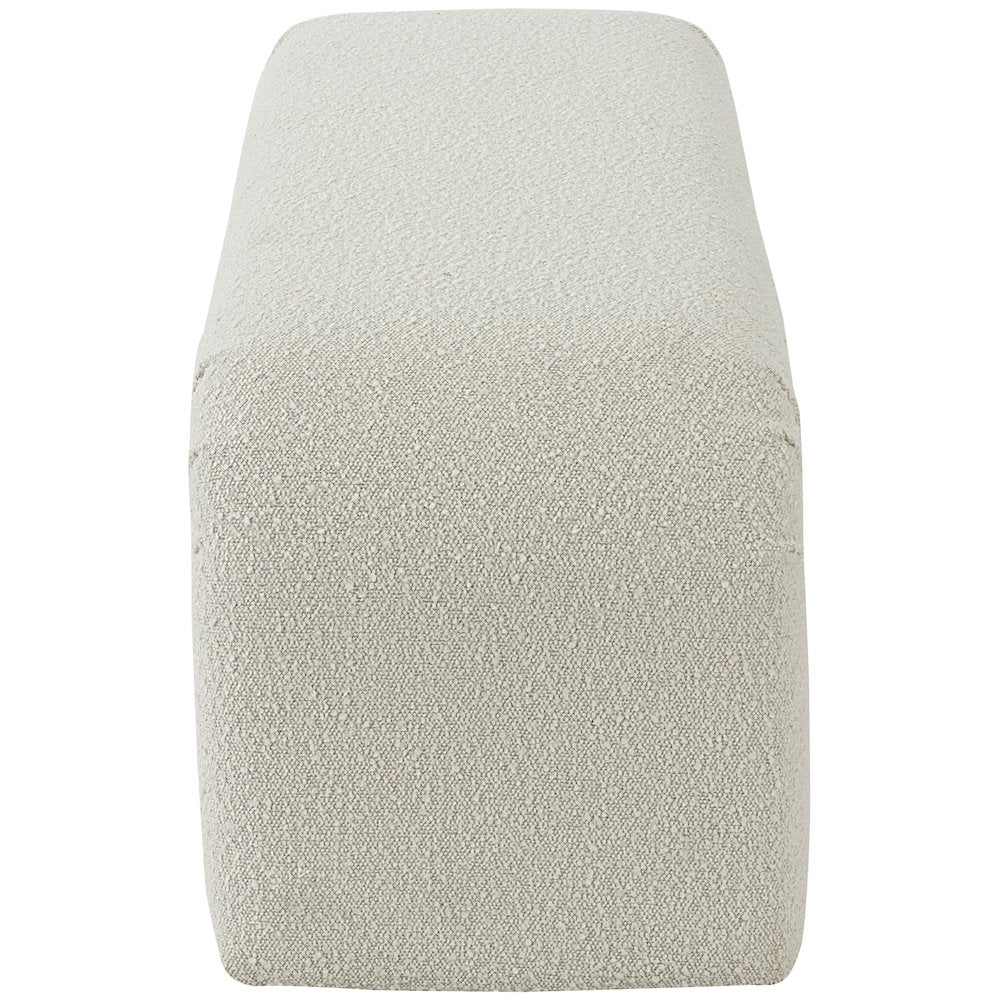 Niagara Cream Boucle Fabric Bench