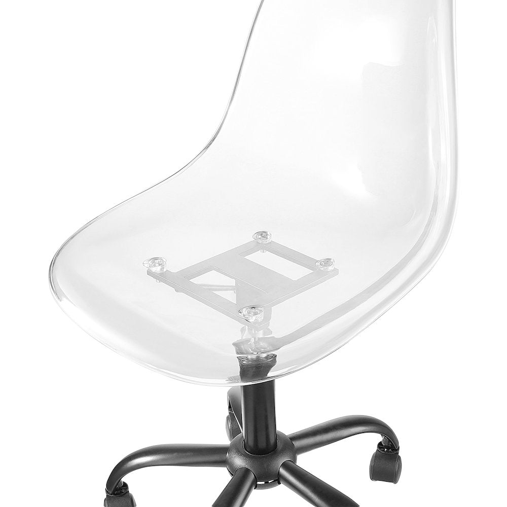 Clarion Matte Black Office Chair