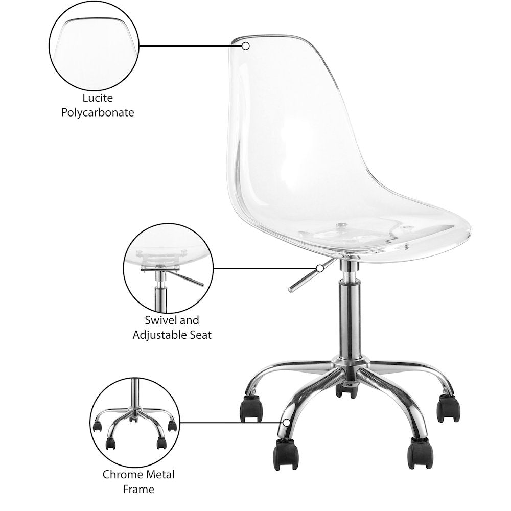 Clarion Chrome Office Chair