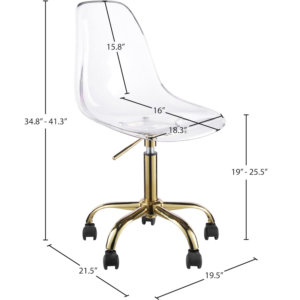 Clarion Gold Office Chair