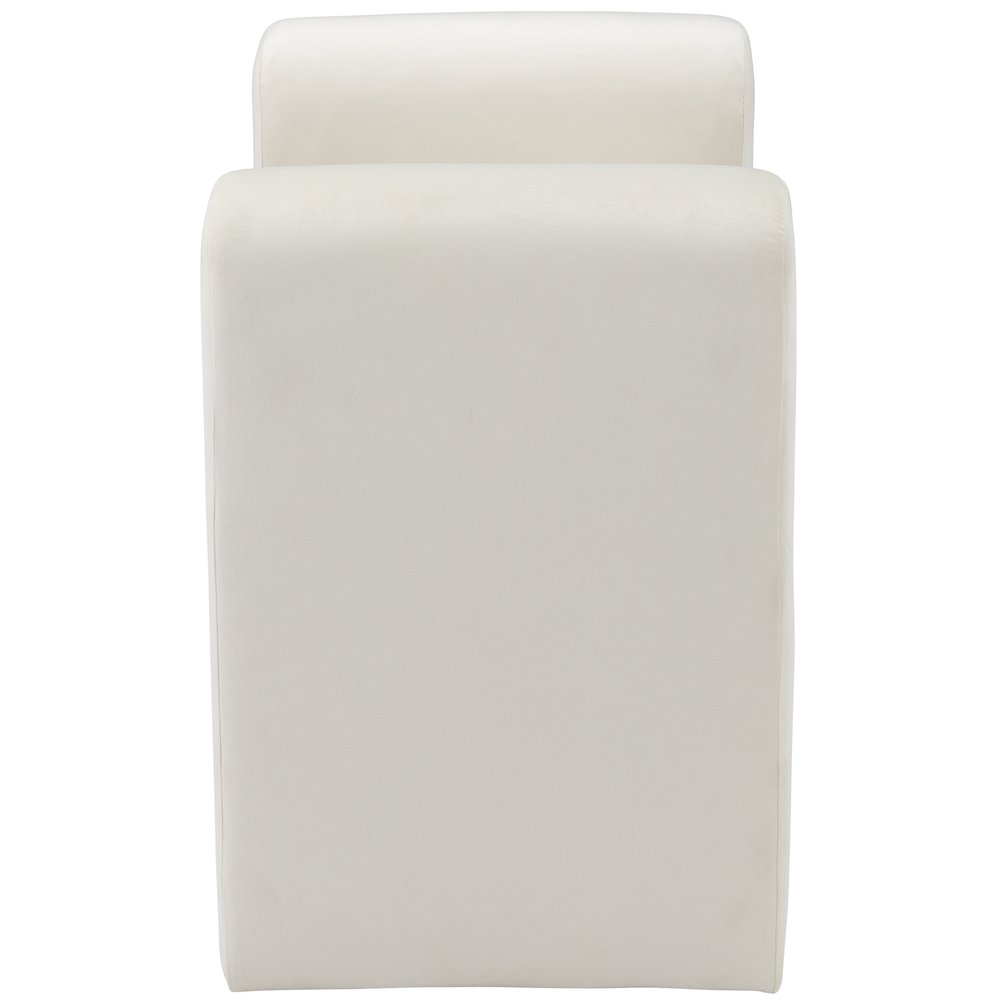 Sloan Cream Velvet Bench