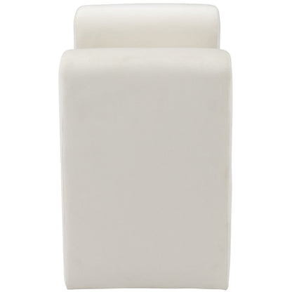 Sloan Cream Velvet Bench