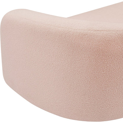 Kali Pink Faux Shearling Teddy Fabric Chair