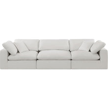 Comfy Cream Linen Textured Fabric Modular Sofa