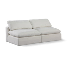 Comfy Cream Linen Textured Fabric Modular Sofa