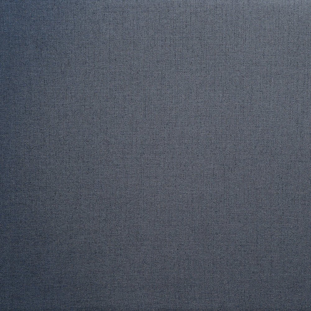 Comfy Navy Linen Textured Fabric Modular Ottoman
