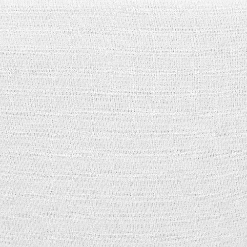 Comfy White Linen Textured Fabric Modular Armless Chair