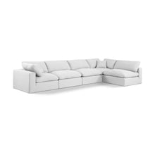 Comfy White Linen Textured Fabric Modular Sectional