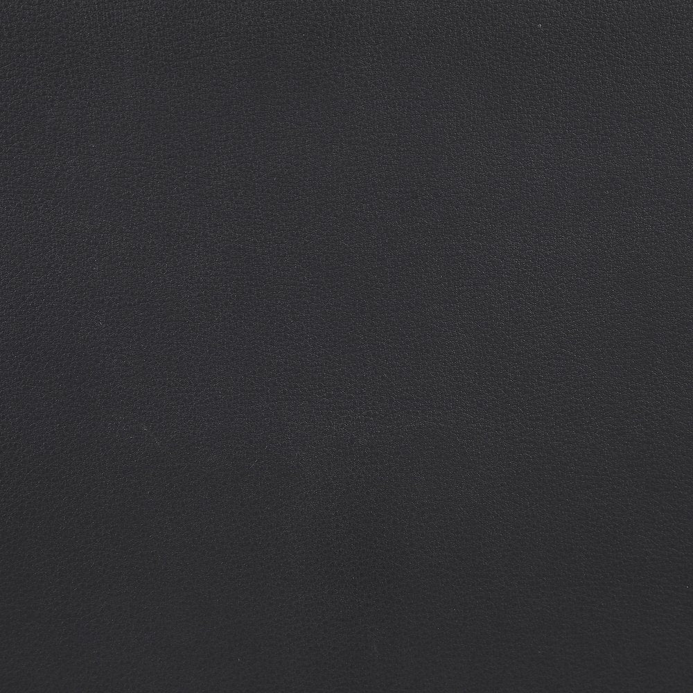 Comfy Black Vegan Leather Modular Armless Chair
