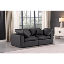 Comfy Black Vegan Leather Modular Sofa