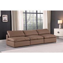 Comfy Brown Vegan Leather Modular Sofa